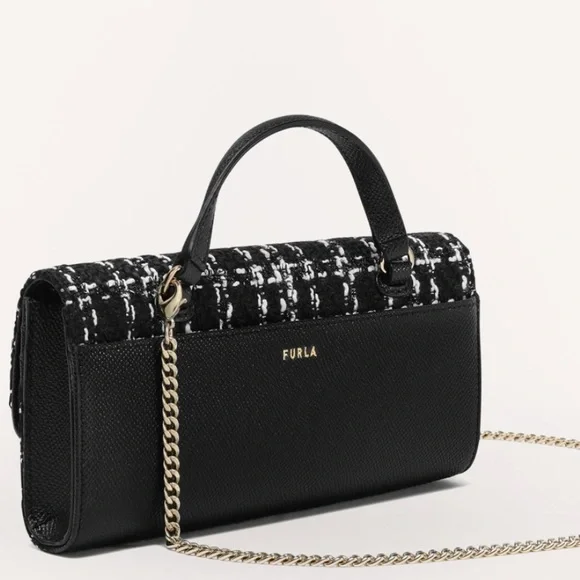 FURLA Circe XL Mini Bag in Toni Nero with Chain - Picture 11 of 14